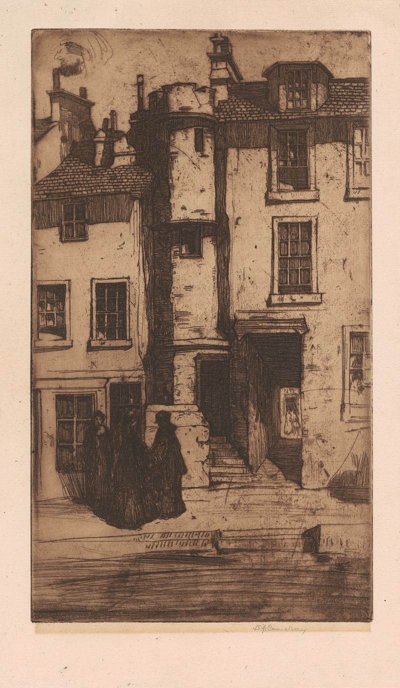 David Young Cameron - Old Houses, Stirling