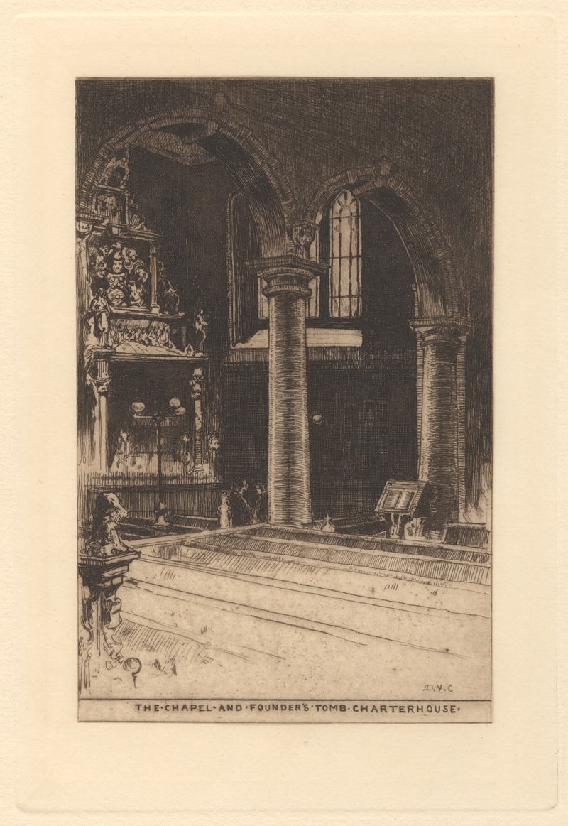 David Young Cameron - The Chapel and Founder’s Tomb, Charterhouse