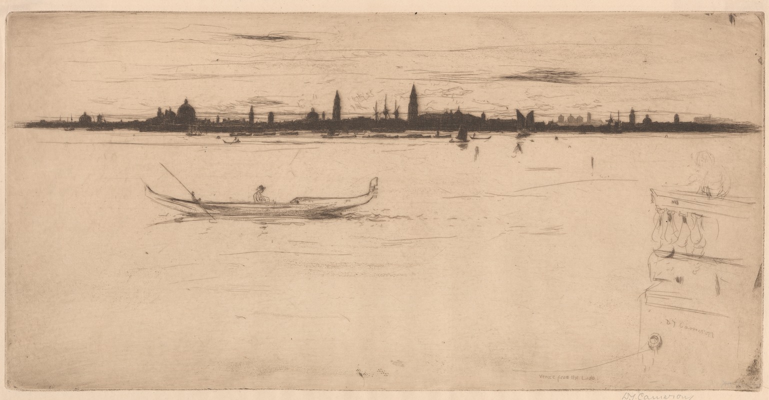 David Young Cameron - Venice from the Lido