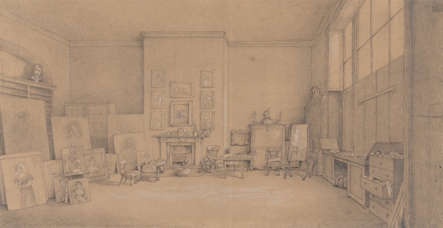 Emily Calmady - Sir Thomas Lawrence’s Painting Room in 1824