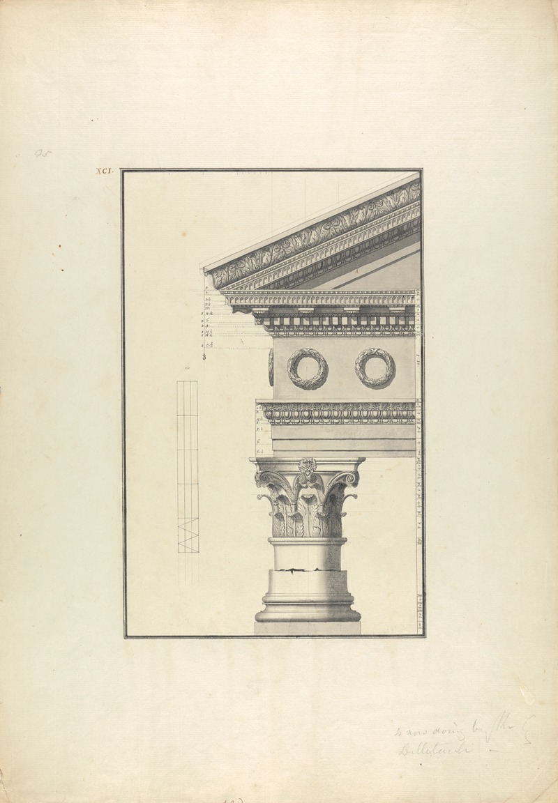 Giovanni Battista Borra - Details of a Corinthian Order from a Temple at Cnidus