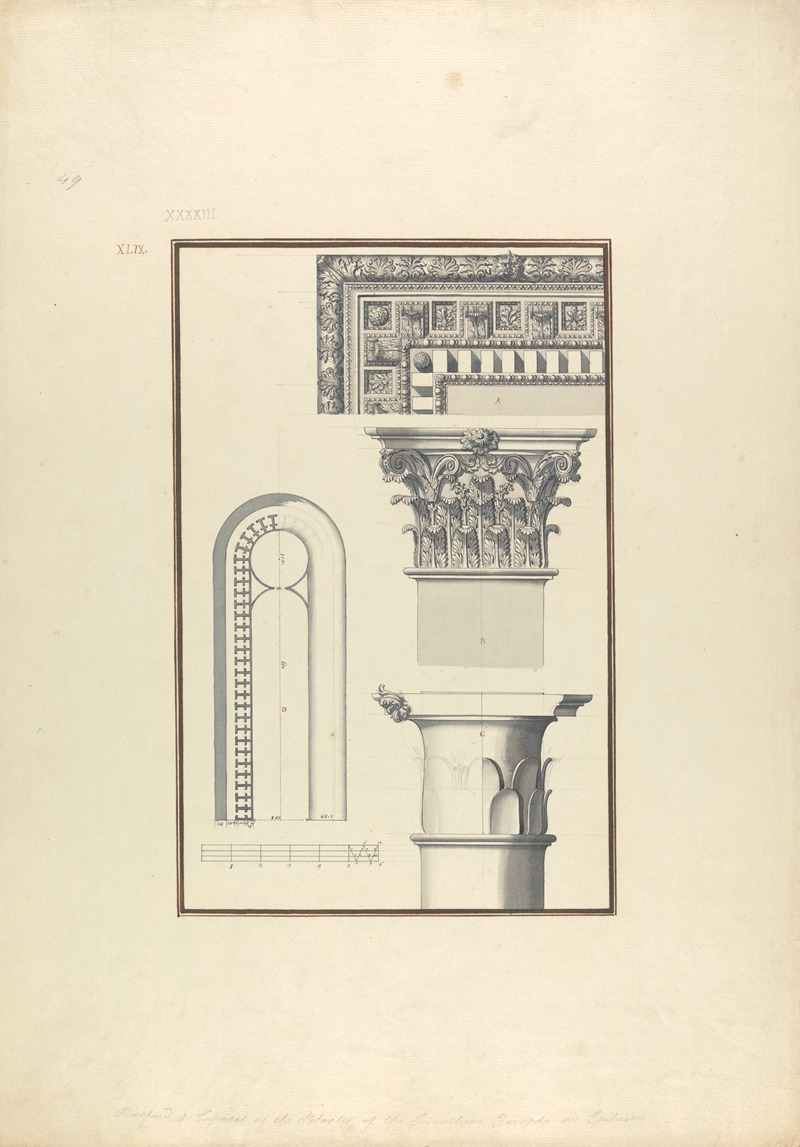 Giovanni Battista Borra - Details of a Corinthian Order from a Temple at Ephesus, Probably that of Hadrian