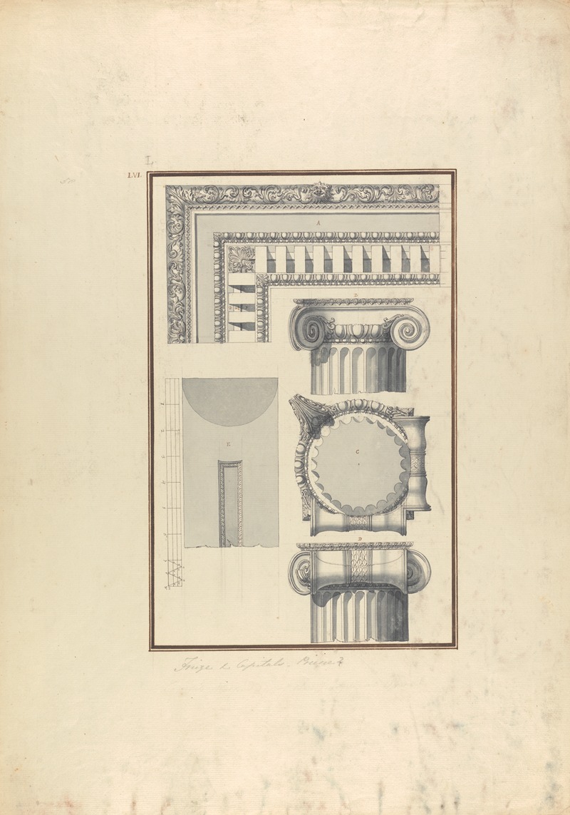 Giovanni Battista Borra - Frieze and Capitals (