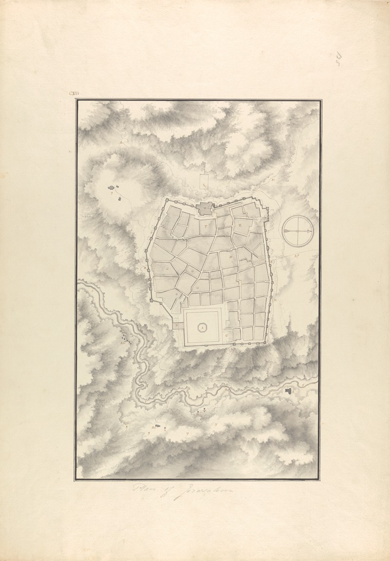 Giovanni Battista Borra - Plan of Jerusalem