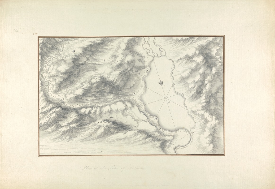 Giovanni Battista Borra - Plan of Lake Tiberias