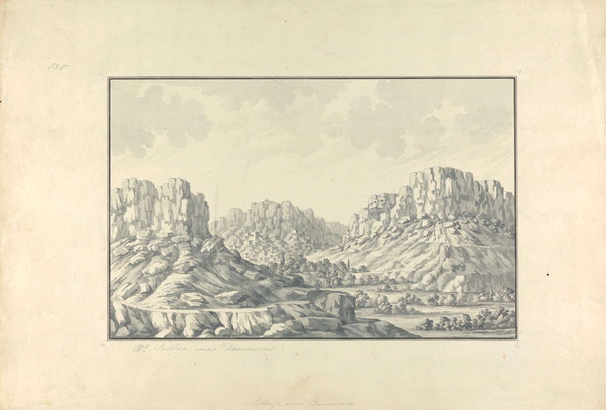 Giovanni Battista Borra - View of Hill Towns or Ruins near Damascus