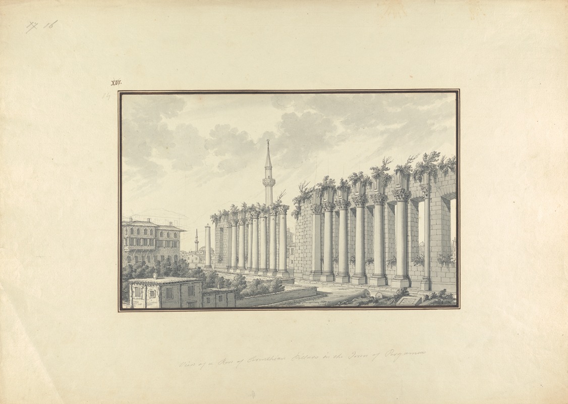 Giovanni Battista Borra - View of Ruins of the Asclepium at Pergamon
