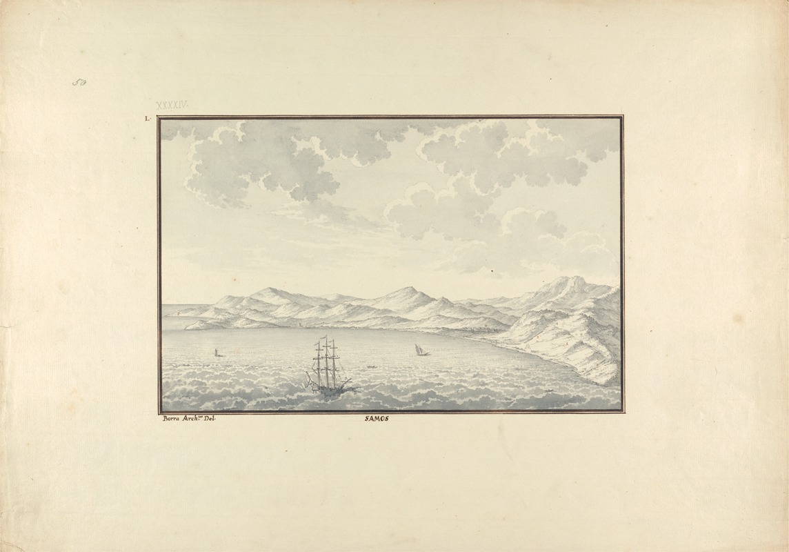 Giovanni Battista Borra - View of Samos