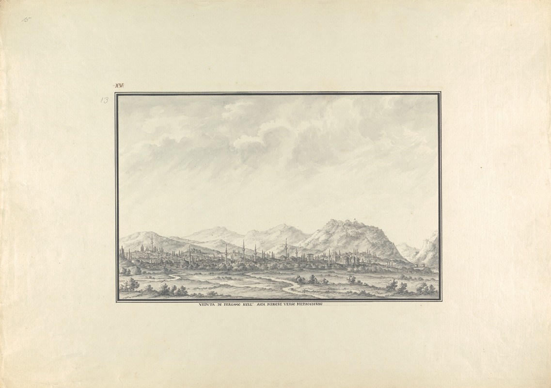 Giovanni Battista Borra - View of the Modern City of Pergamon