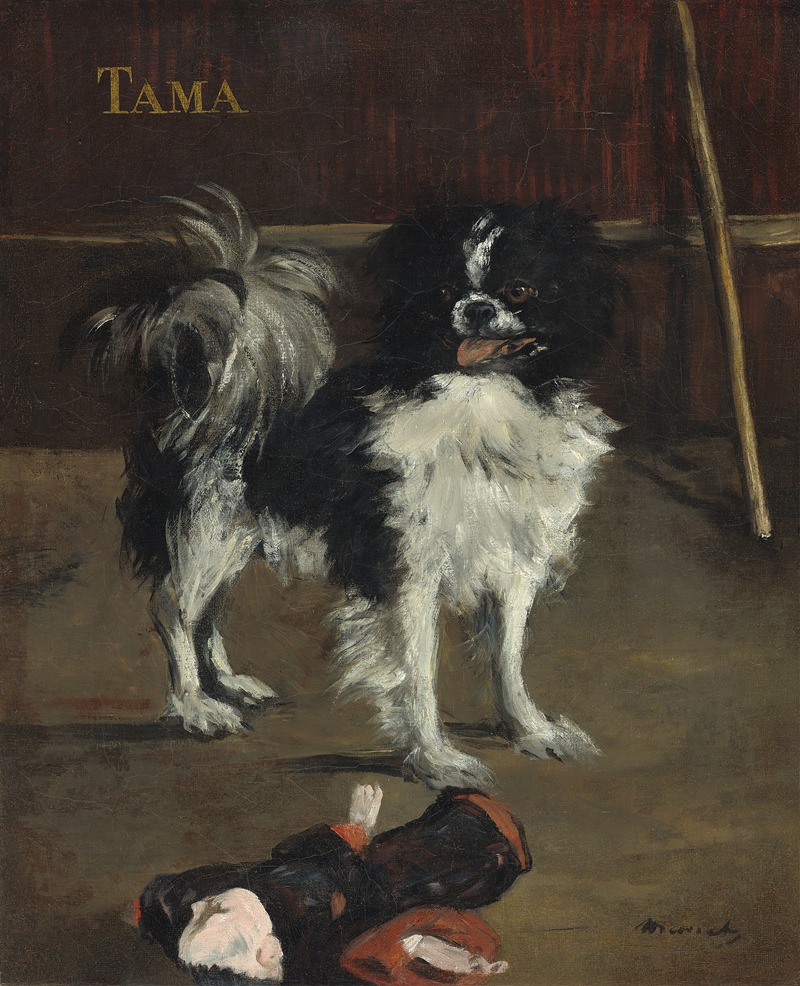 Édouard Manet - Tama,the Japanese Dog
