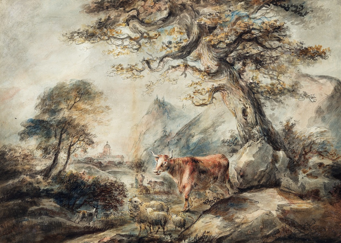 Elias Martin - Landscape with Cattle