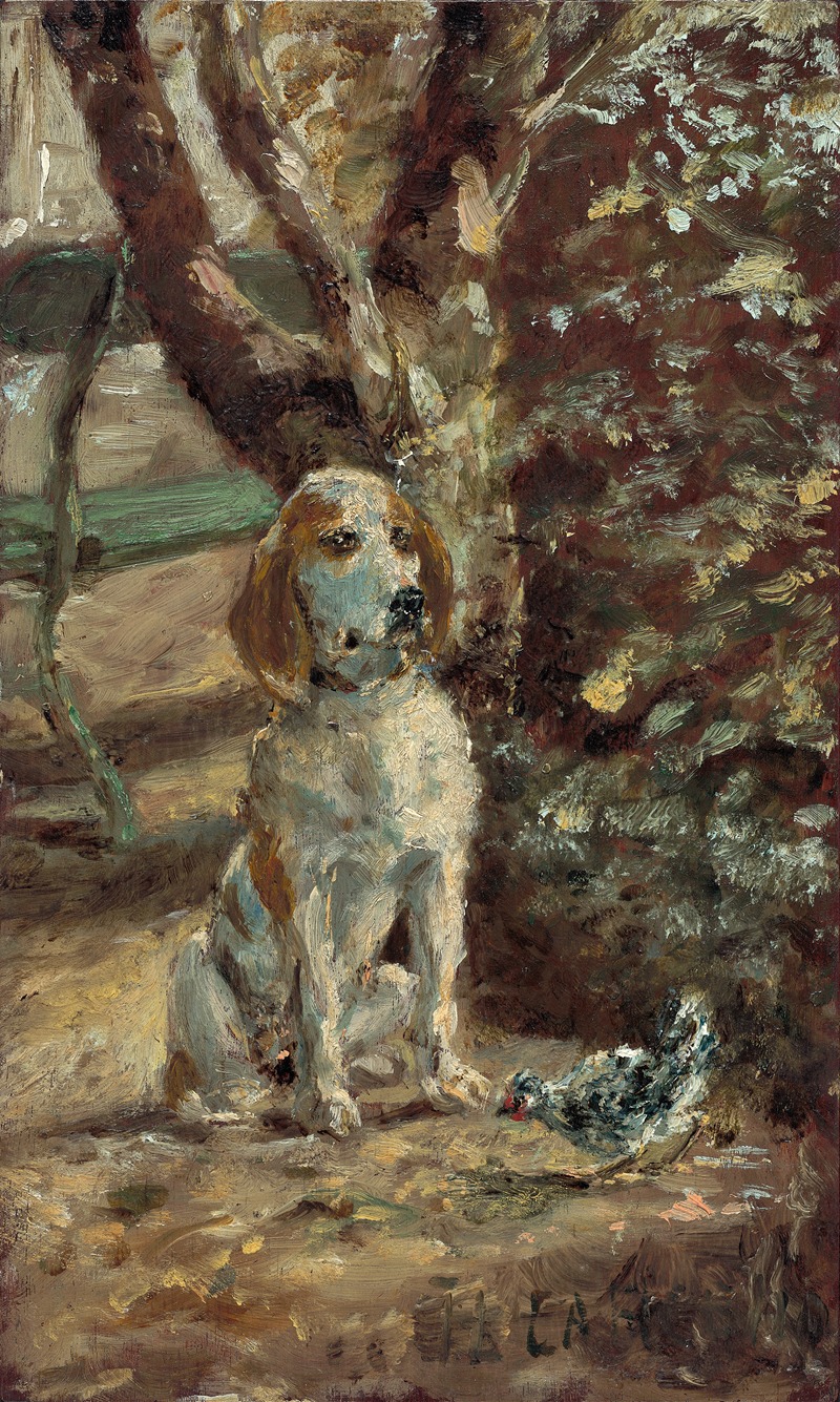 Henri de Toulouse-Lautrec - The Artist’s Dog Flèche