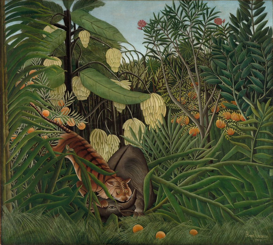 Henri Rousseau - Fight between a Tiger and a Buffalo
