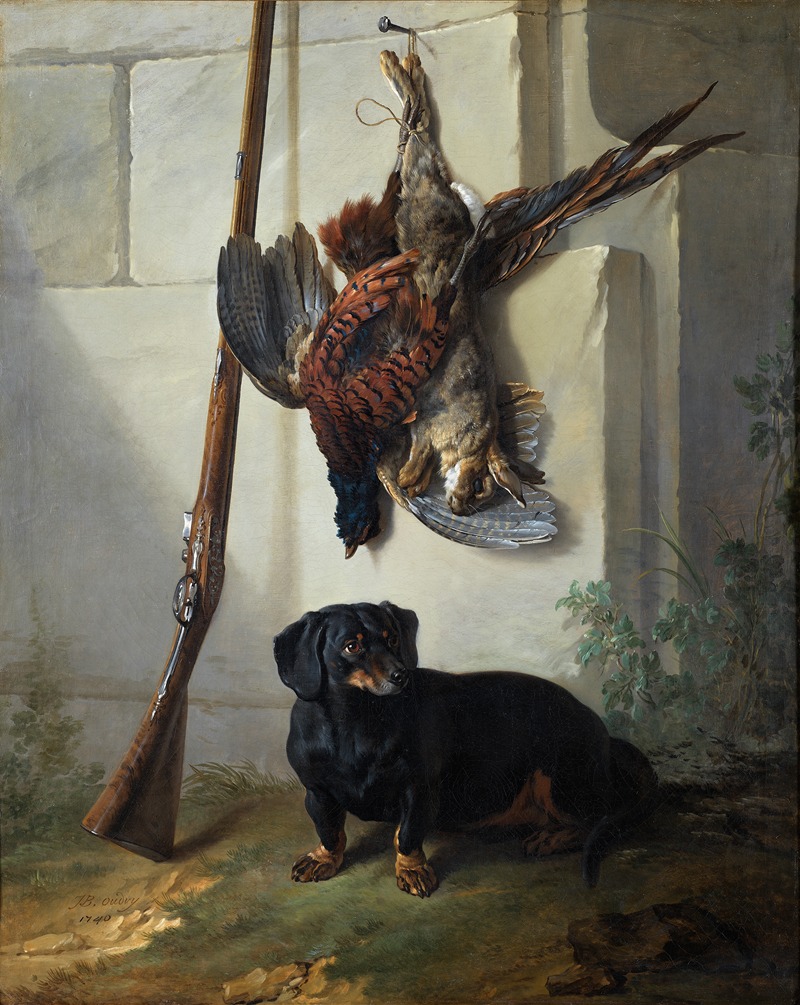 Jean-Baptiste Oudry - The Dachshound Pehr with Dead Game and Rifle