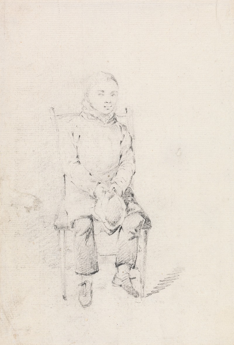 Henry Thomas Alken - Boy Sitting Holding a Cap