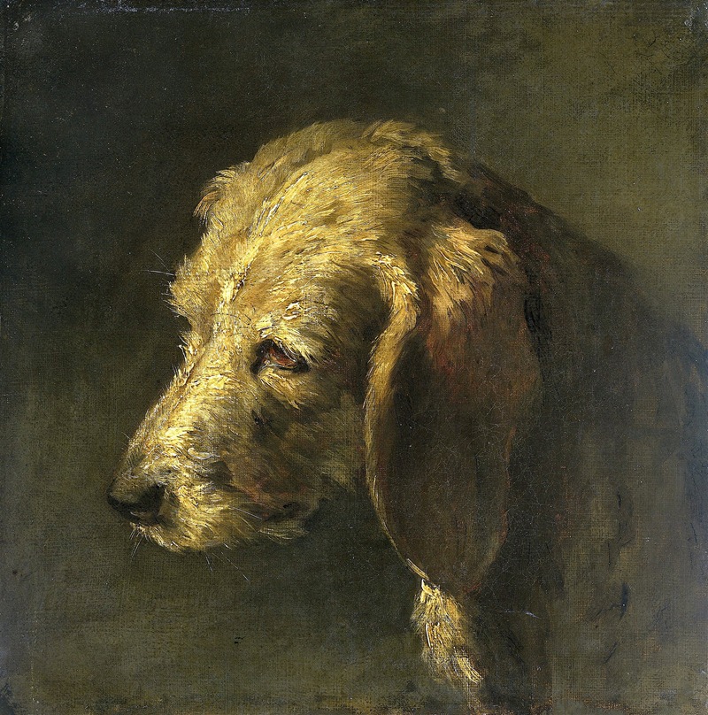 Nicolas Toussaint Charlet - Head of a Dog