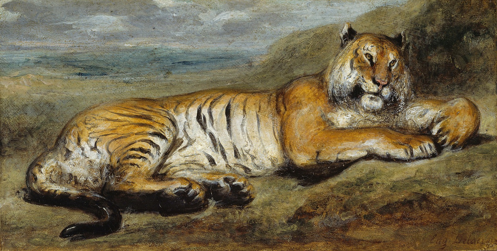 Pierre Andrieu - Tiger Resting