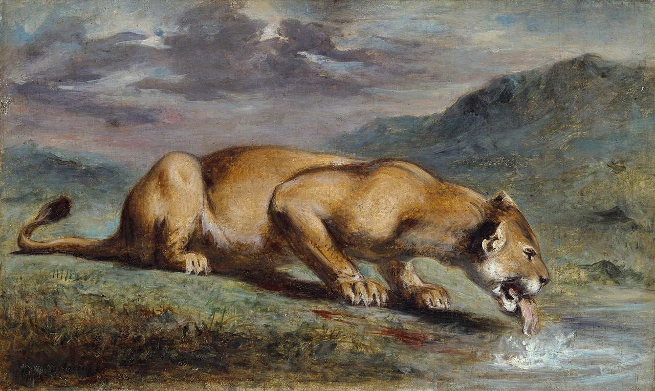 Pierre Andrieu - Wounded Lioness
