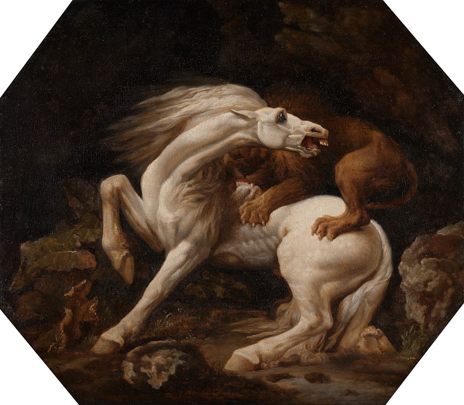 George Stubbs - Horse Attacked by a Lion