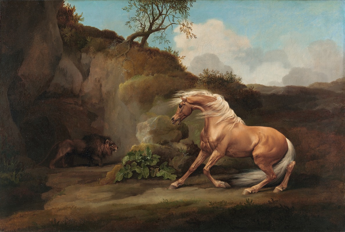 George Stubbs - Horse Frightened by a Lion