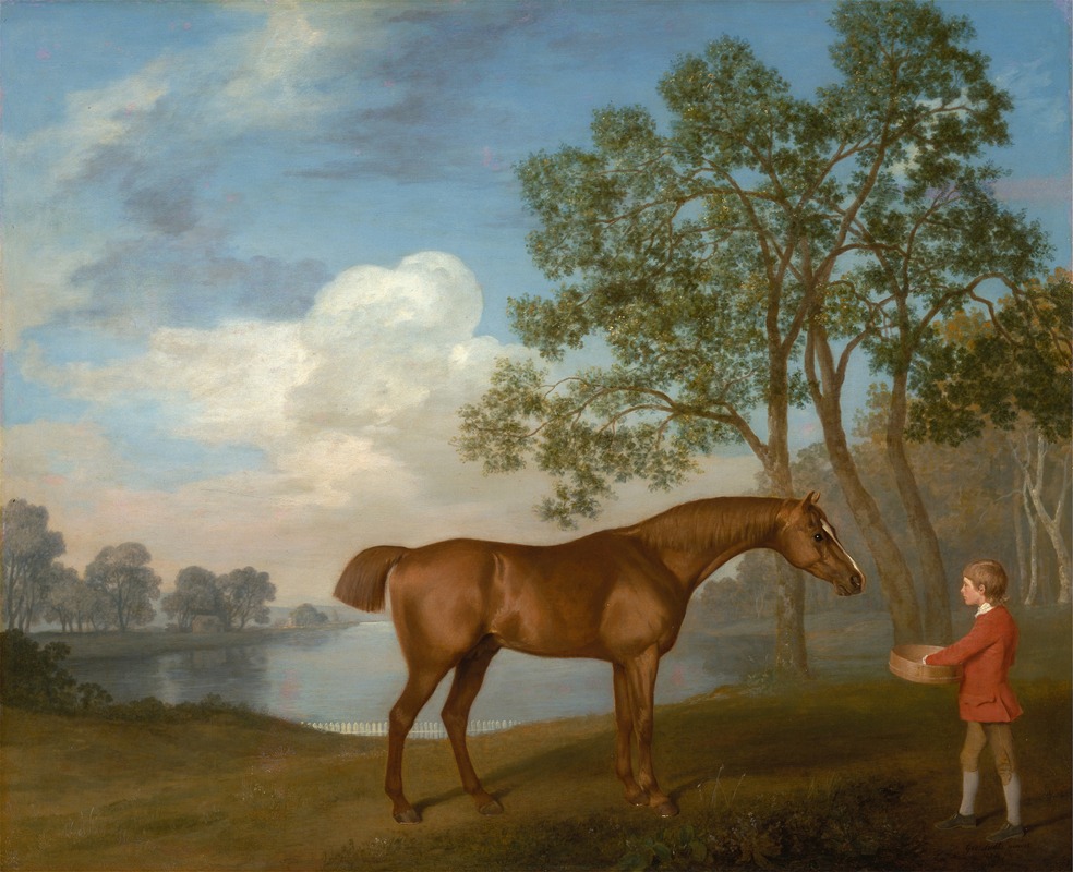 George Stubbs - Pumpkin with a Stable-lad