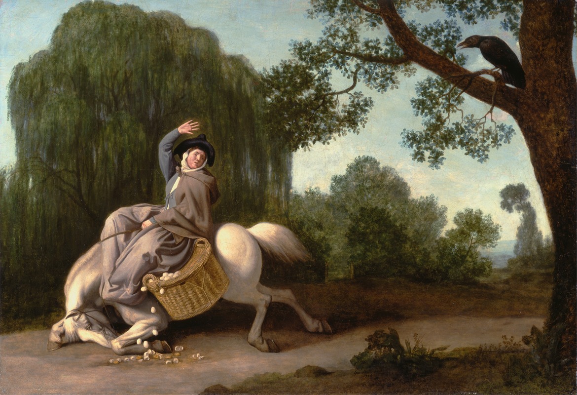 George Stubbs - The Farmer’s Wife and the Raven