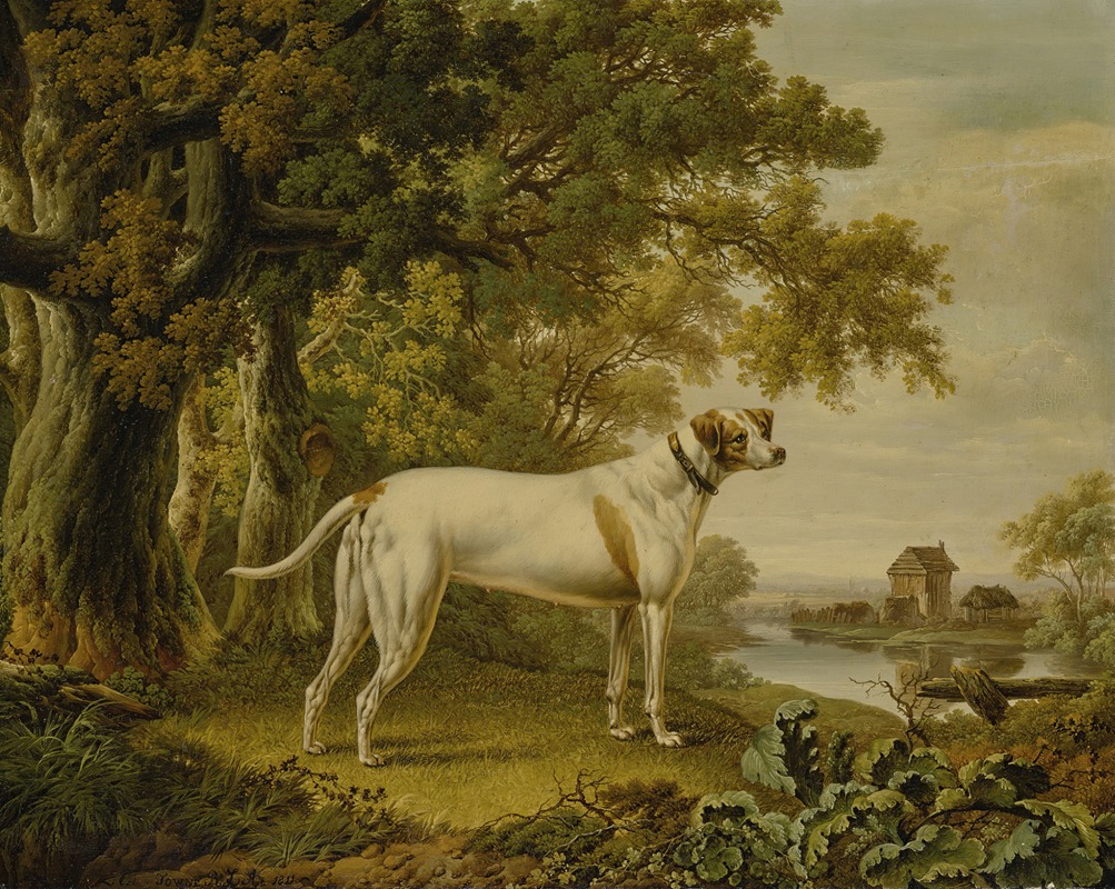 Charles Towne - An English Pointer In A Landscape