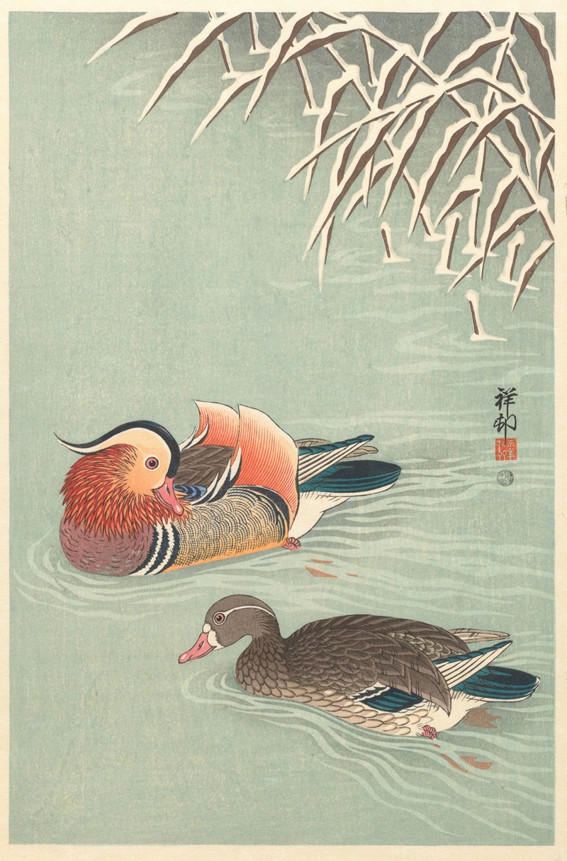 Ohara Koson - Mandarin ducks