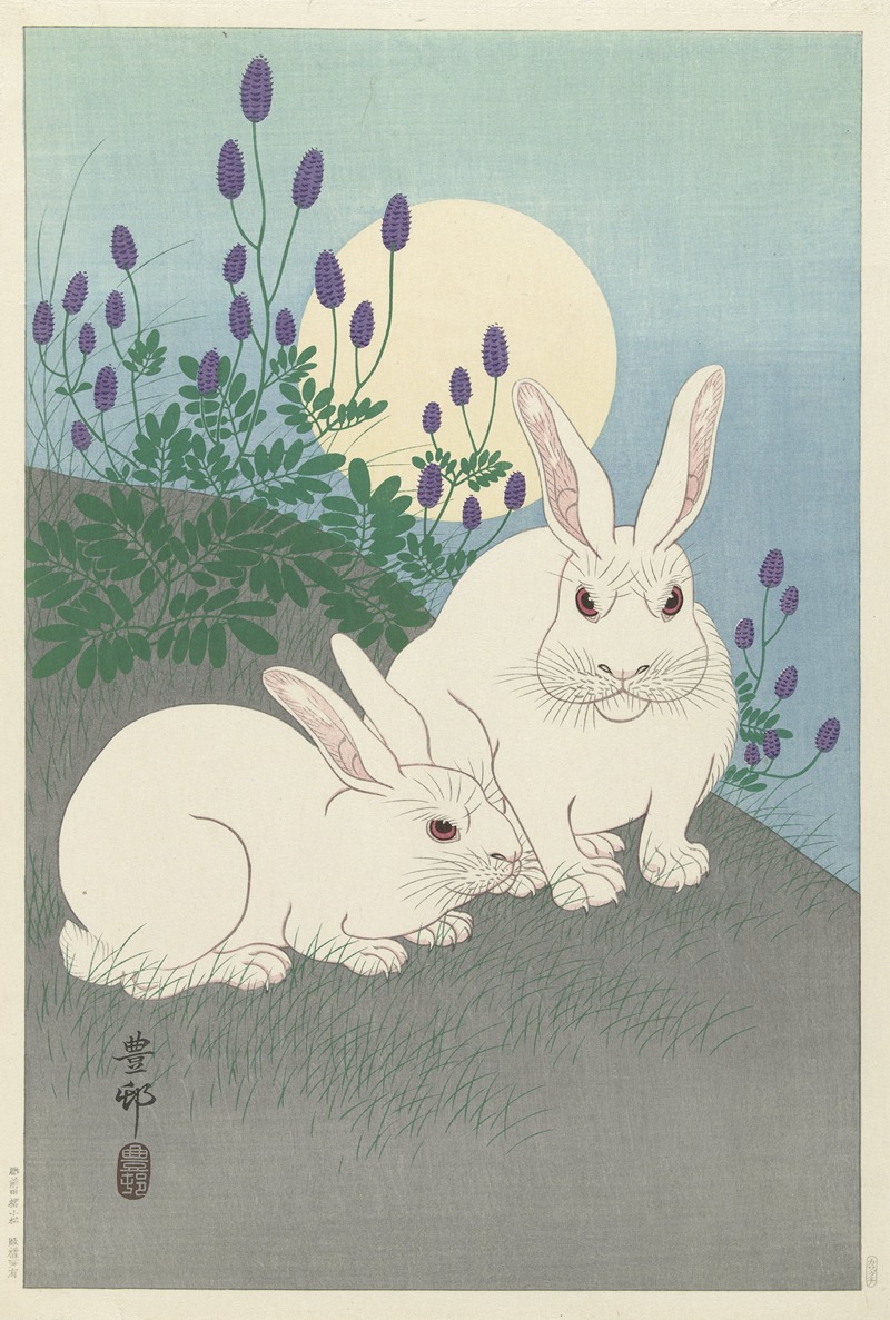 Ohara Koson - Rabbits at full size