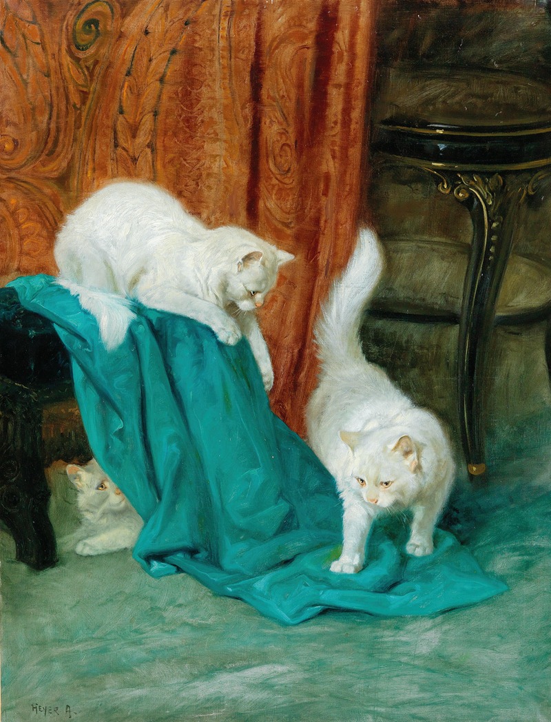 Arthur Heyer - Cats Playing