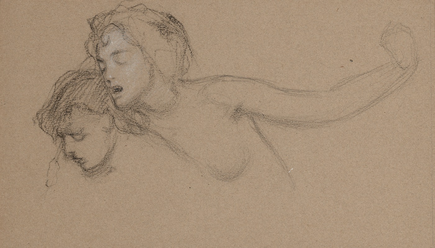Herbert James Draper - Female nude study for ‘The Lament for Icarus’.