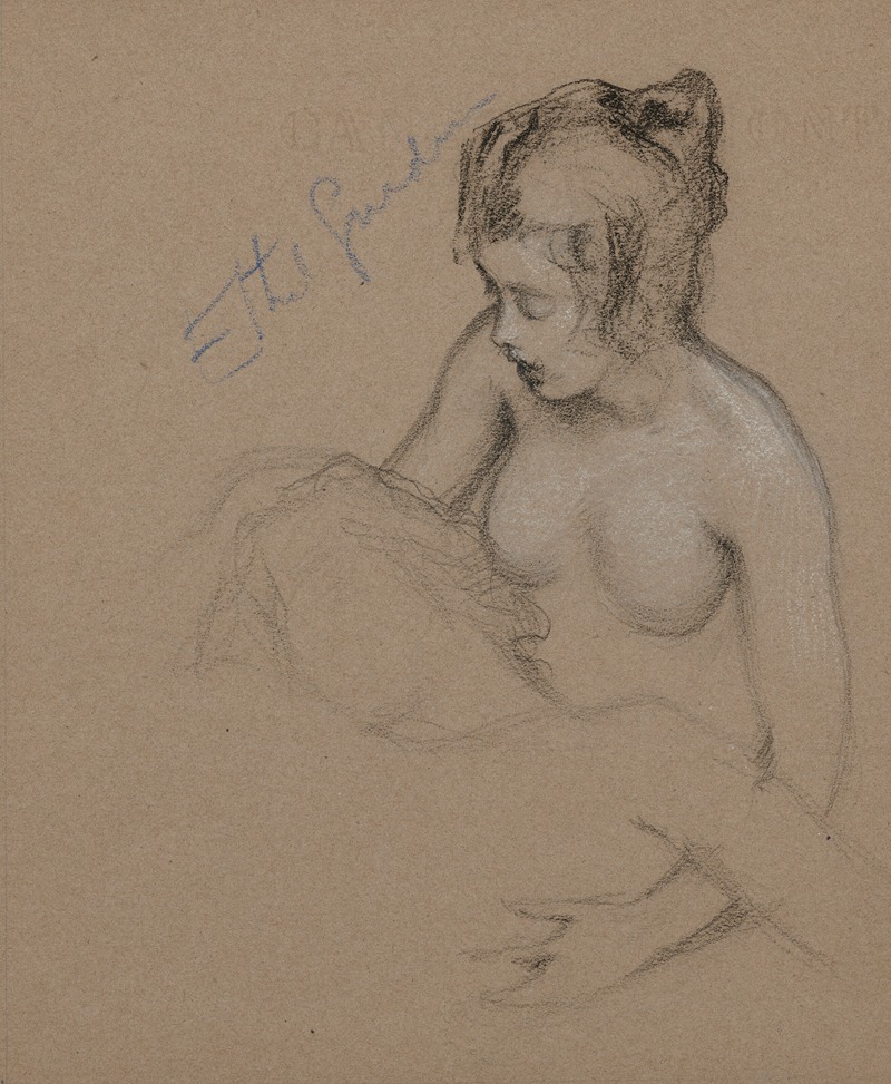 Herbert James Draper - Female nude study for ‘The Lament for Icarus’