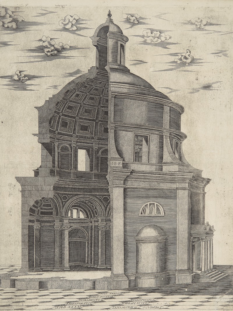 Jacobus Bos - Templum Neptuni Propre Puteolanum Urbem
