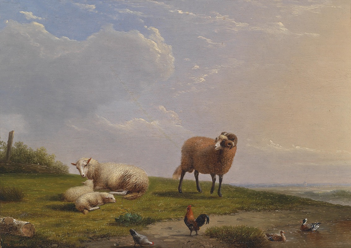 Frans van Severdonck - Schafe in Landschaft