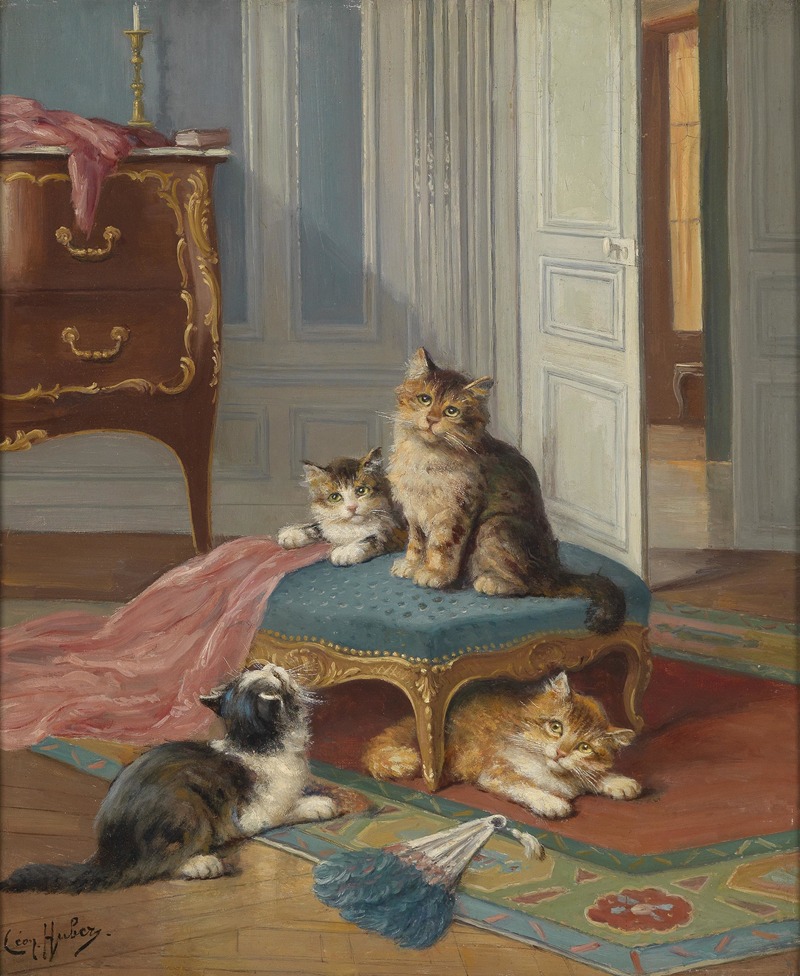 Léon Huber - Die Katzenfamilie