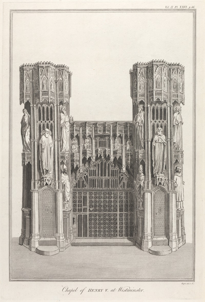 James Basire the younger - Chapel of Henry V at Westminster