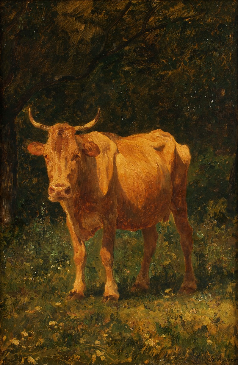 Carl Rudolf Huber - Semmelfarbene Kuh