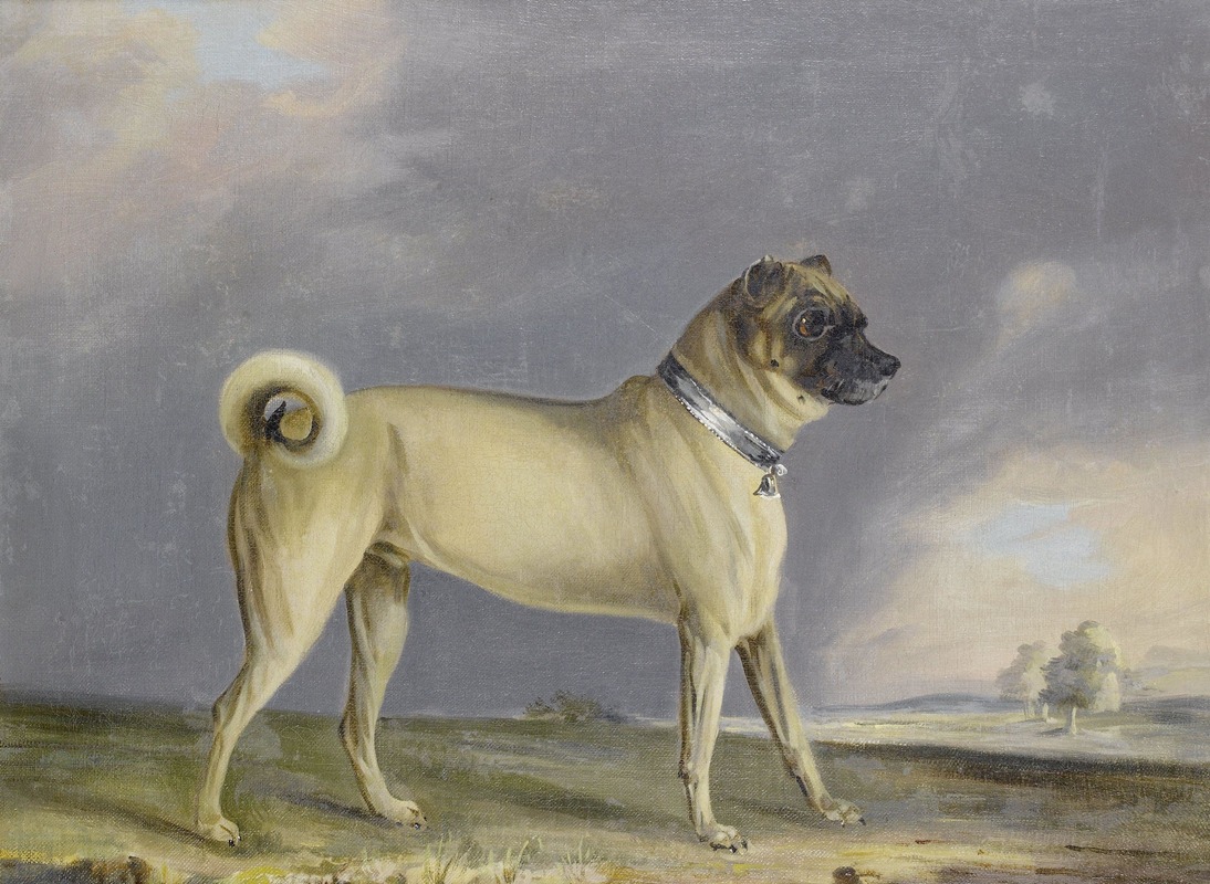 Henry Bernard Chalon - A Pug Dog