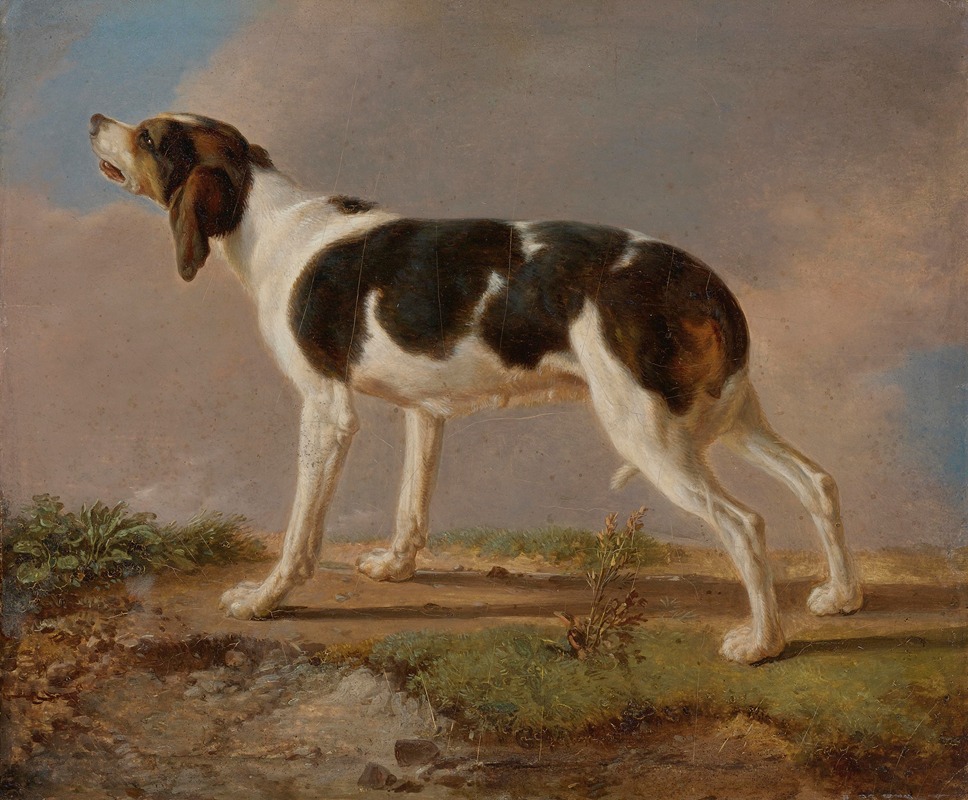 Jacques-Laurent Agasse - A Hunting Dog