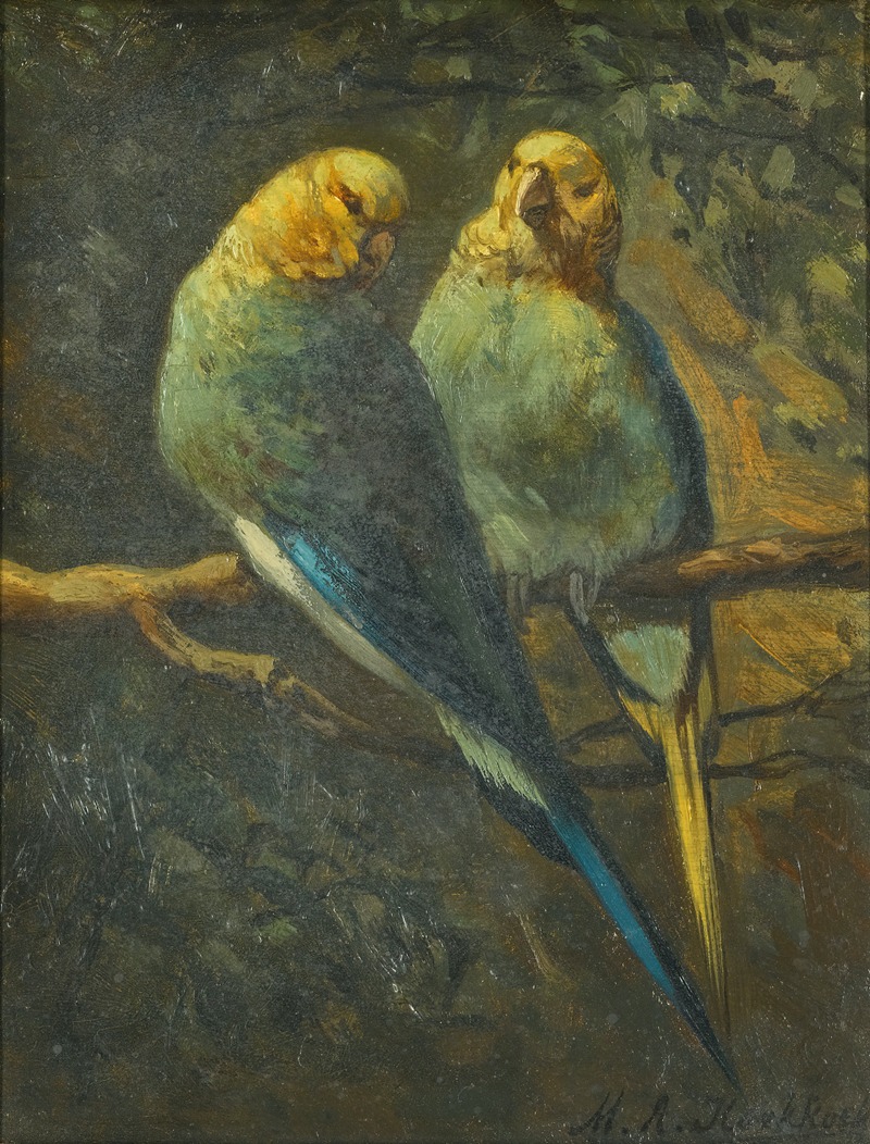 Marinus Adrianus Koekkoek The Younger - Parrots