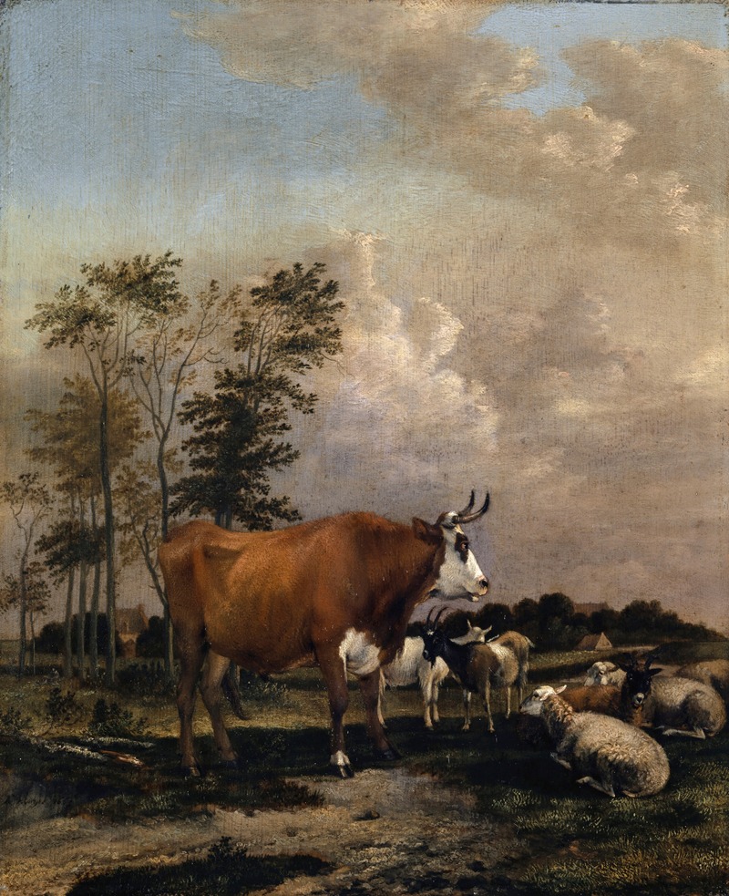 Albert Jansz. Klomp - Pasturage with Brown Bull