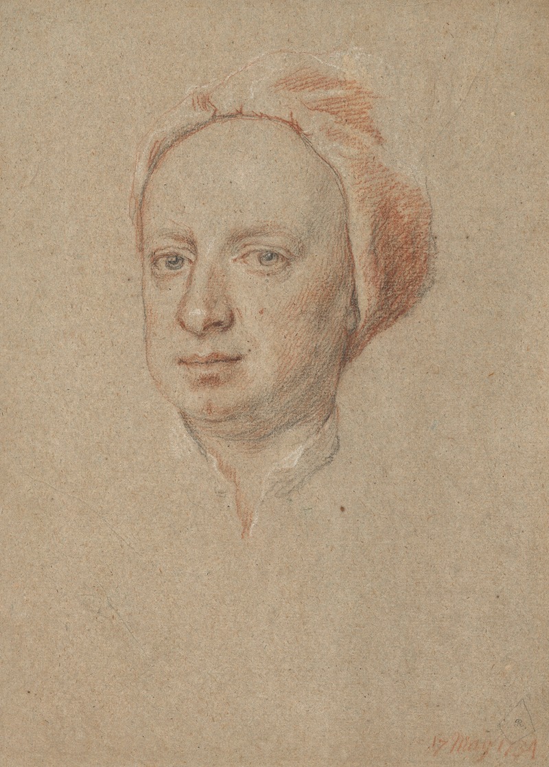 Jonathan Richardson the Elder - Portrait of the artist’s son, Jonathan Richardson Jun. (1694-1771), aged 40