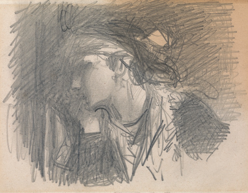 Louisa Anne Beresford - Study of a Woman’s Head