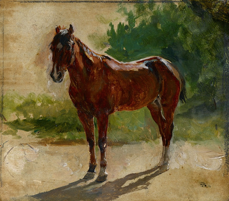 Ernest Meissonier - Brown Horse, Study