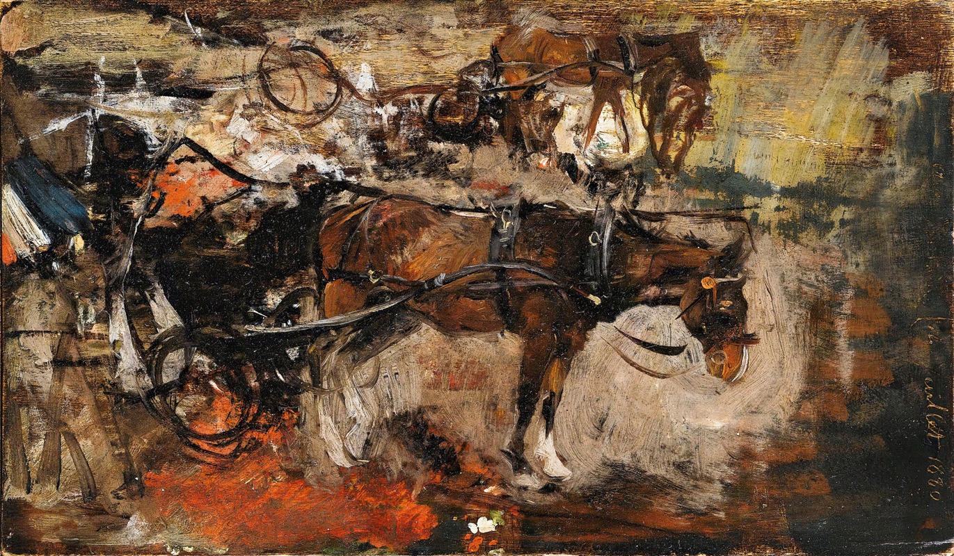 Giovanni Boldini - Carriage Horse, Avenue Trudaine, Paris, 14 July 1880
