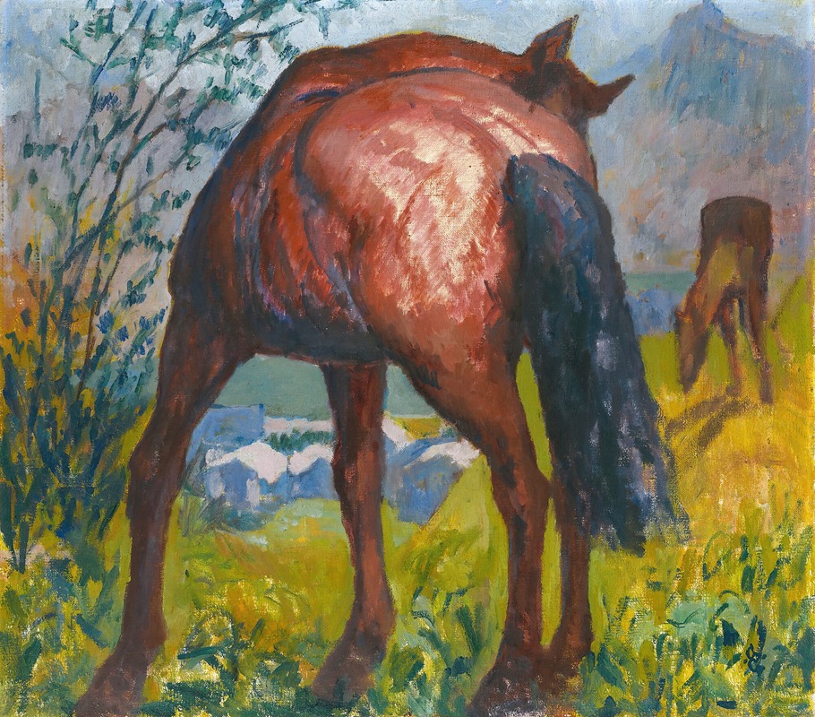 Giovanni Giacometti - Red Horse