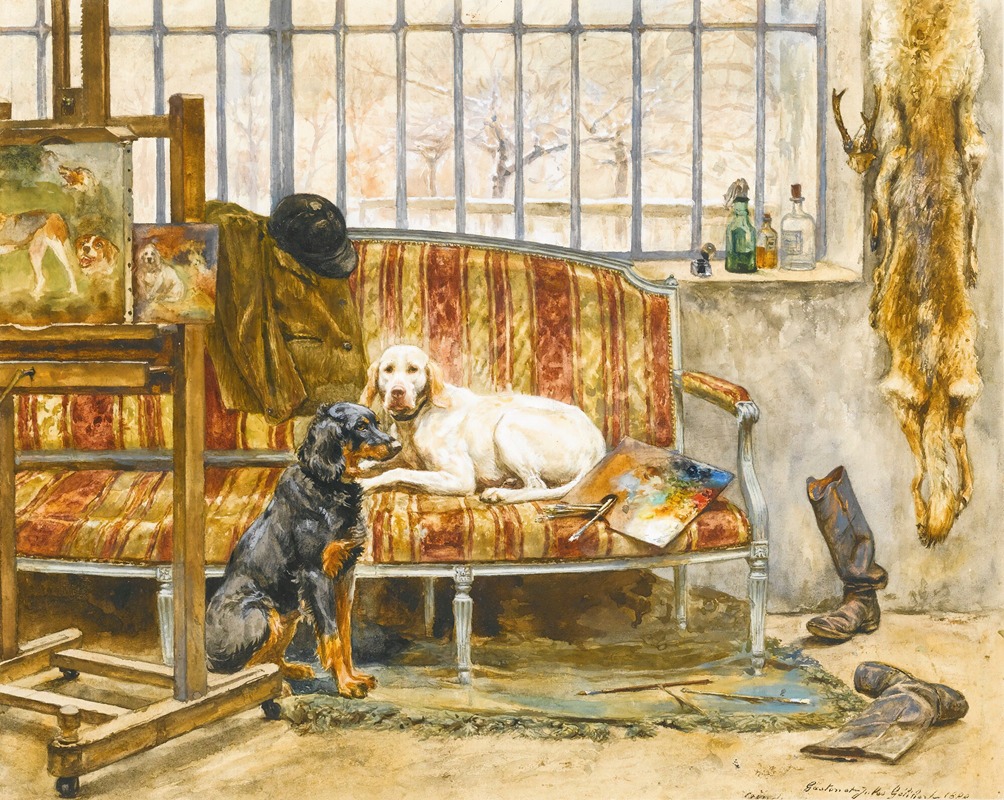 Jules-Bertrand Gélibert - Les Chiens De L’artiste