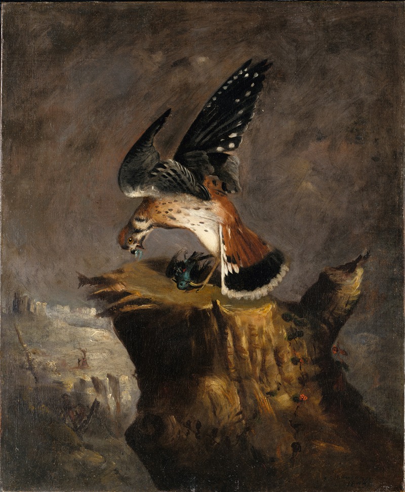 Robert S. Duncanson - Vulture and Its Prey