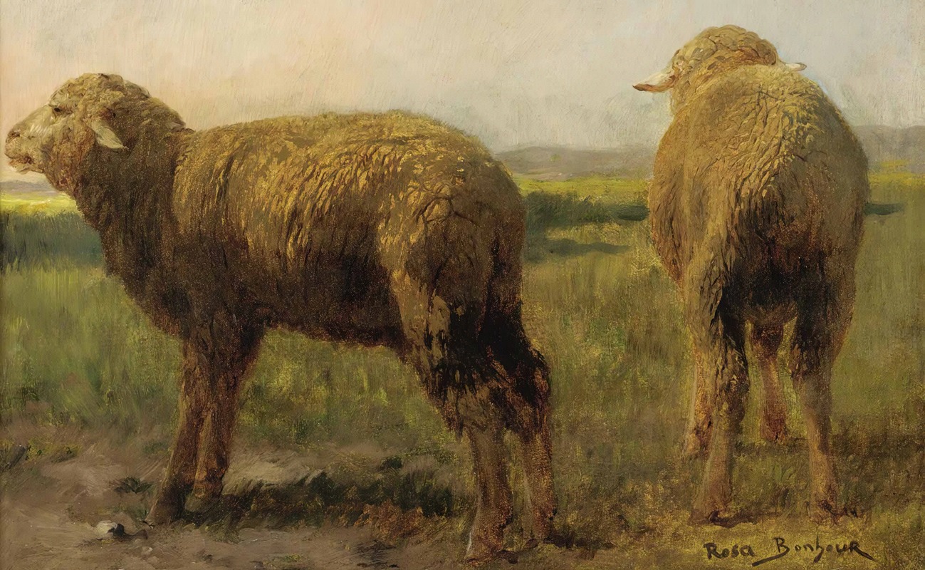Rosa Bonheur - Sheep In A Meadow