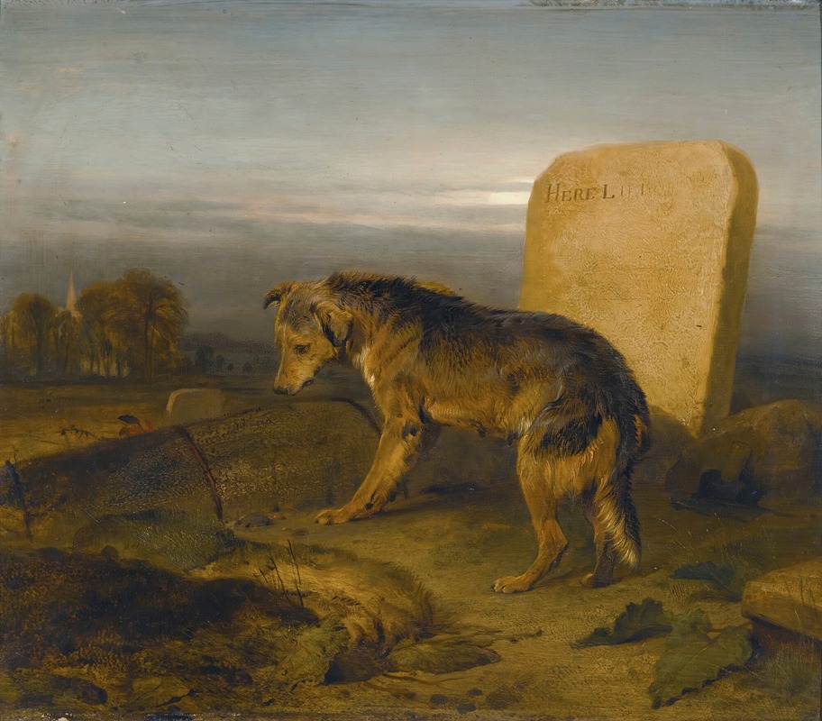 Sir Edwin Henry Landseer - The Poor Dog (The Shepherd’s Grave)